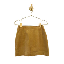 Load image into Gallery viewer, Corduroy Tan Mini Skirt
