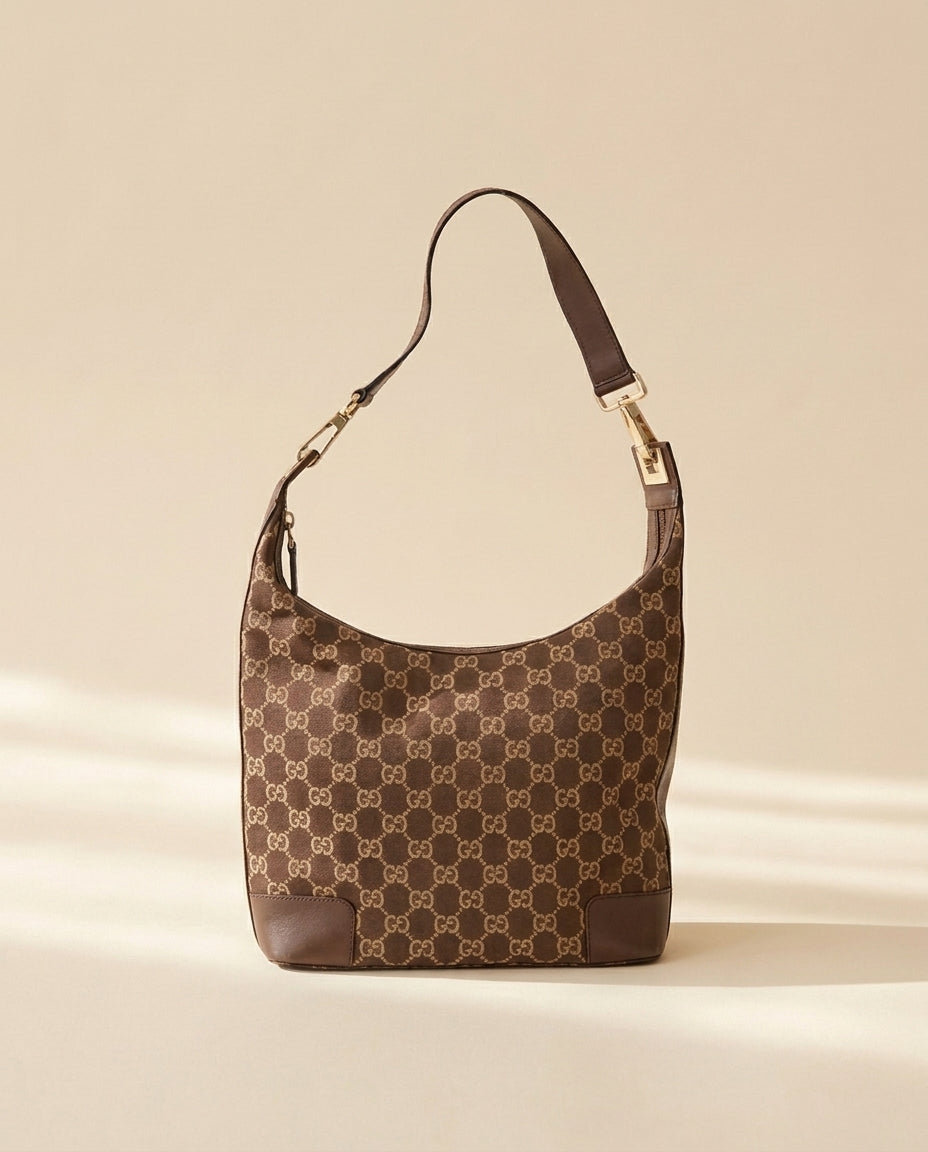 Gucci Brown Monogram Shoulder Bag