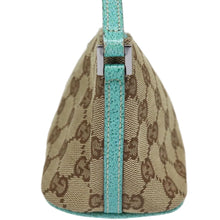 Load image into Gallery viewer, Gucci Brown and Blue Monogram Boat Pochette
