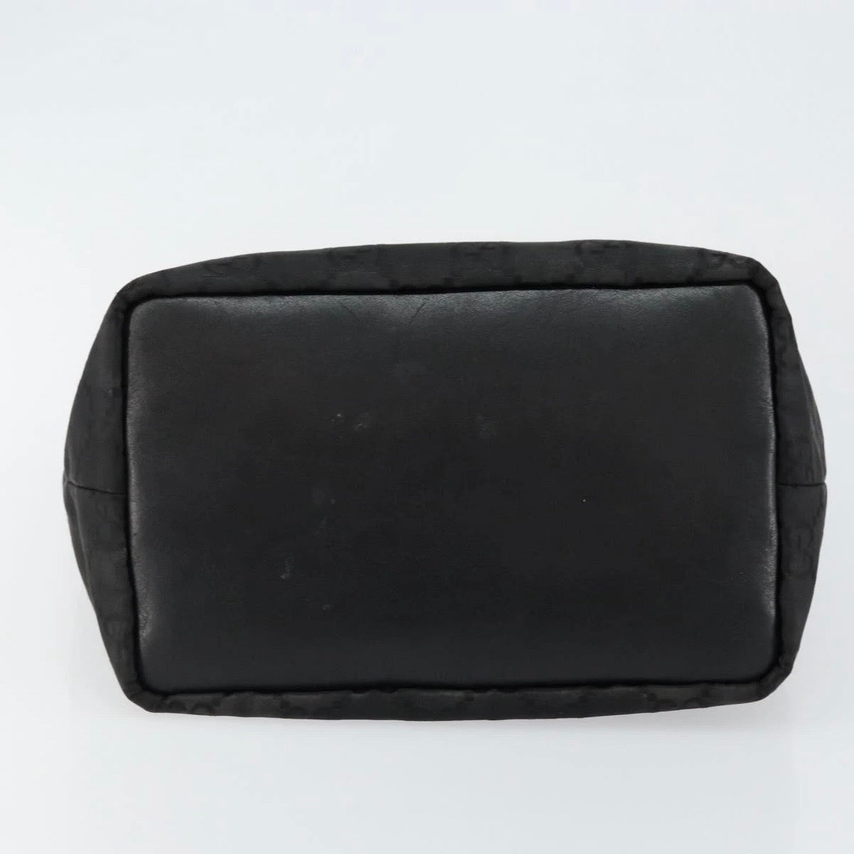 Gucci Black Monogram Bamboo Shoulder Bag