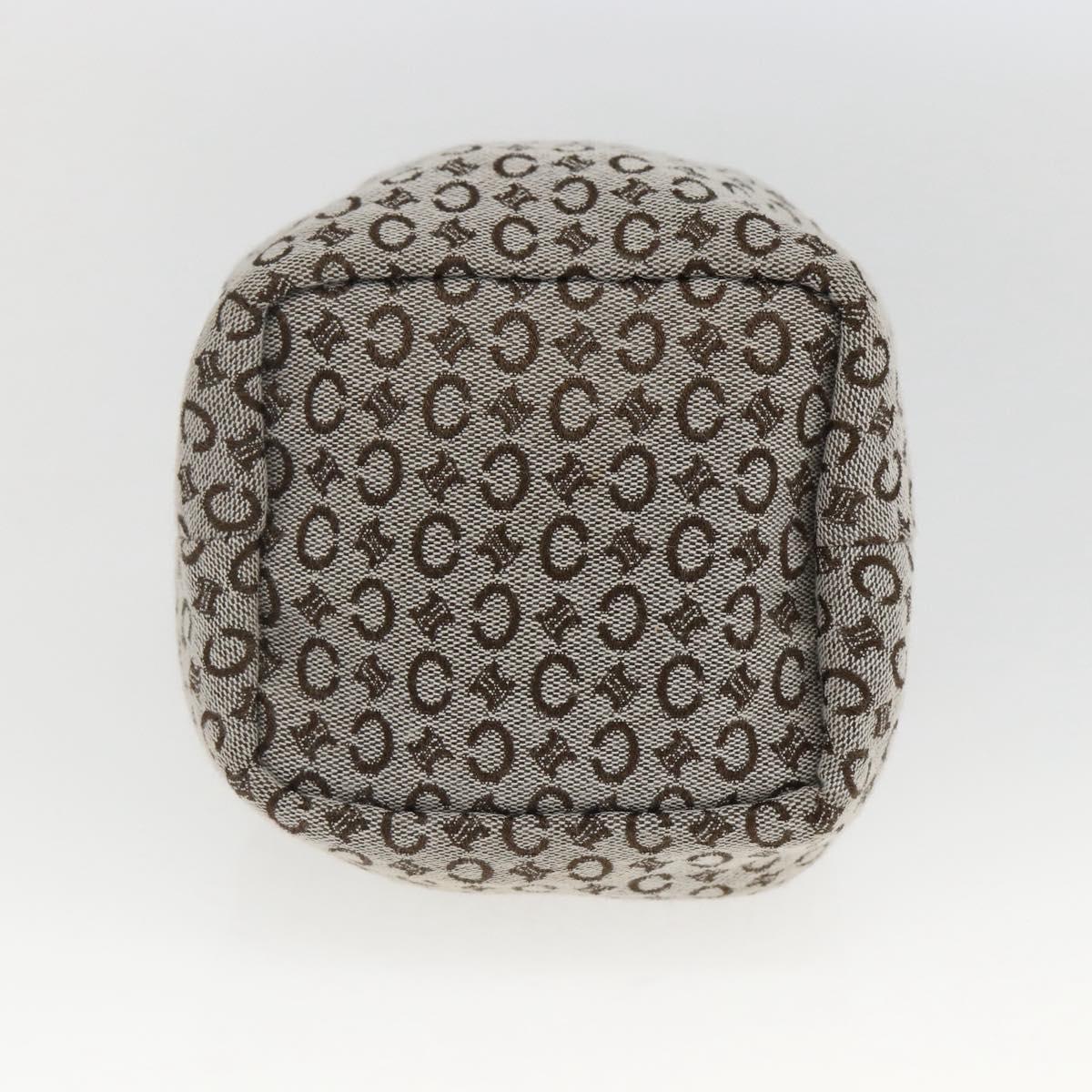 Celine Grey and Brown Monogram Bucket Tote