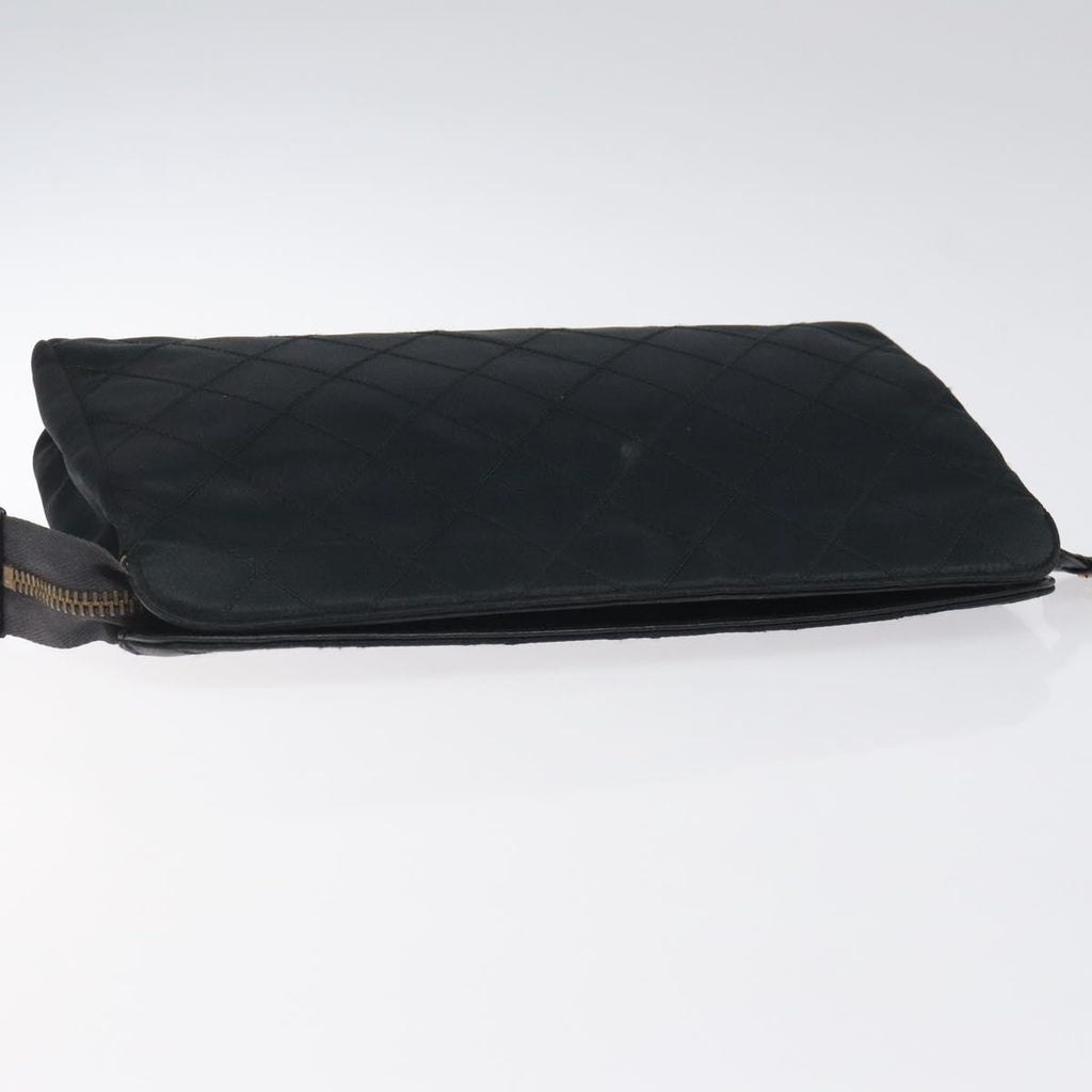 Chanel Black Satin Clutch