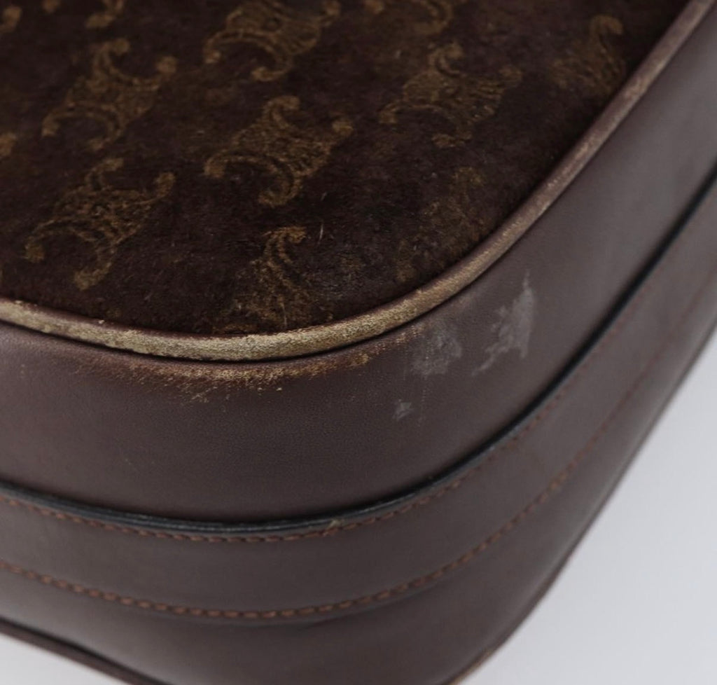 Celine Brown Suede Shoulder Bag