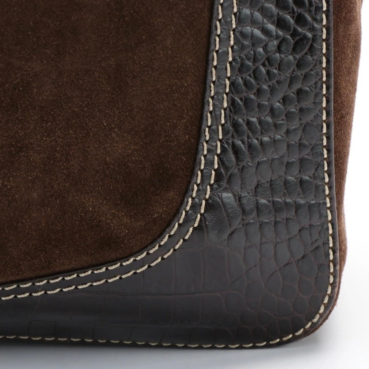 Valentino Brown Suede Tote