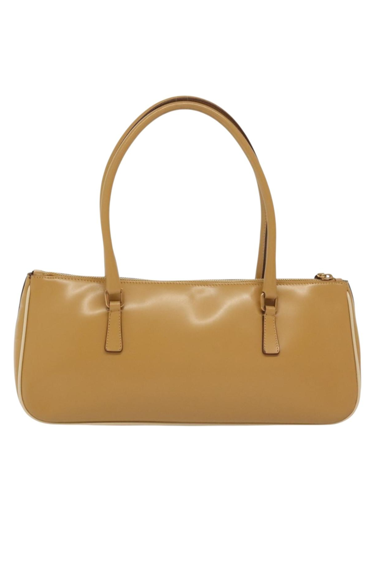 Prada Tan East West Bowler Bag