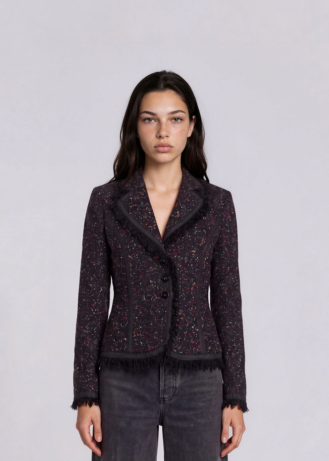Escada Confetti Tweed Blazer