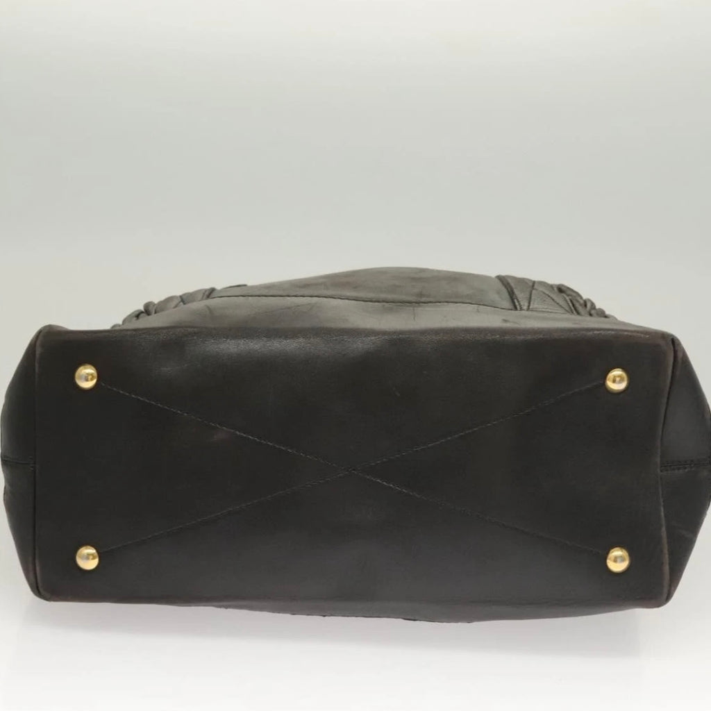 Miu Miu Black Leather Tote