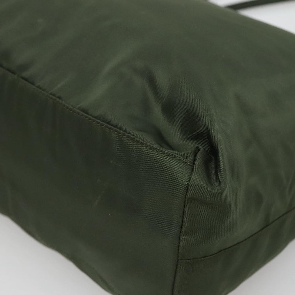 Prada Green Nylon Tote