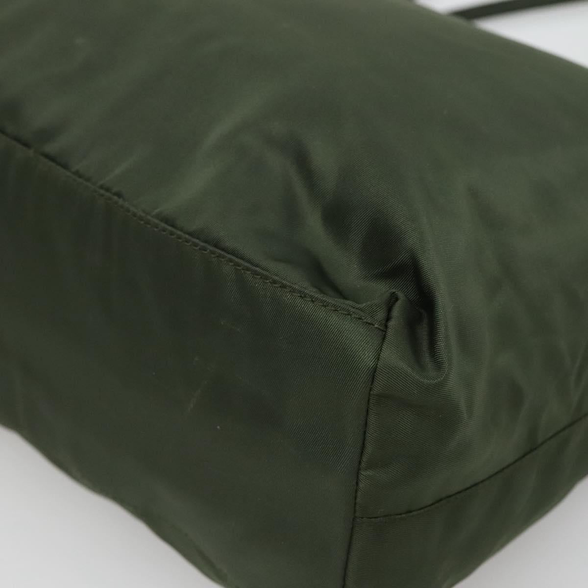 Prada Green Nylon Tote