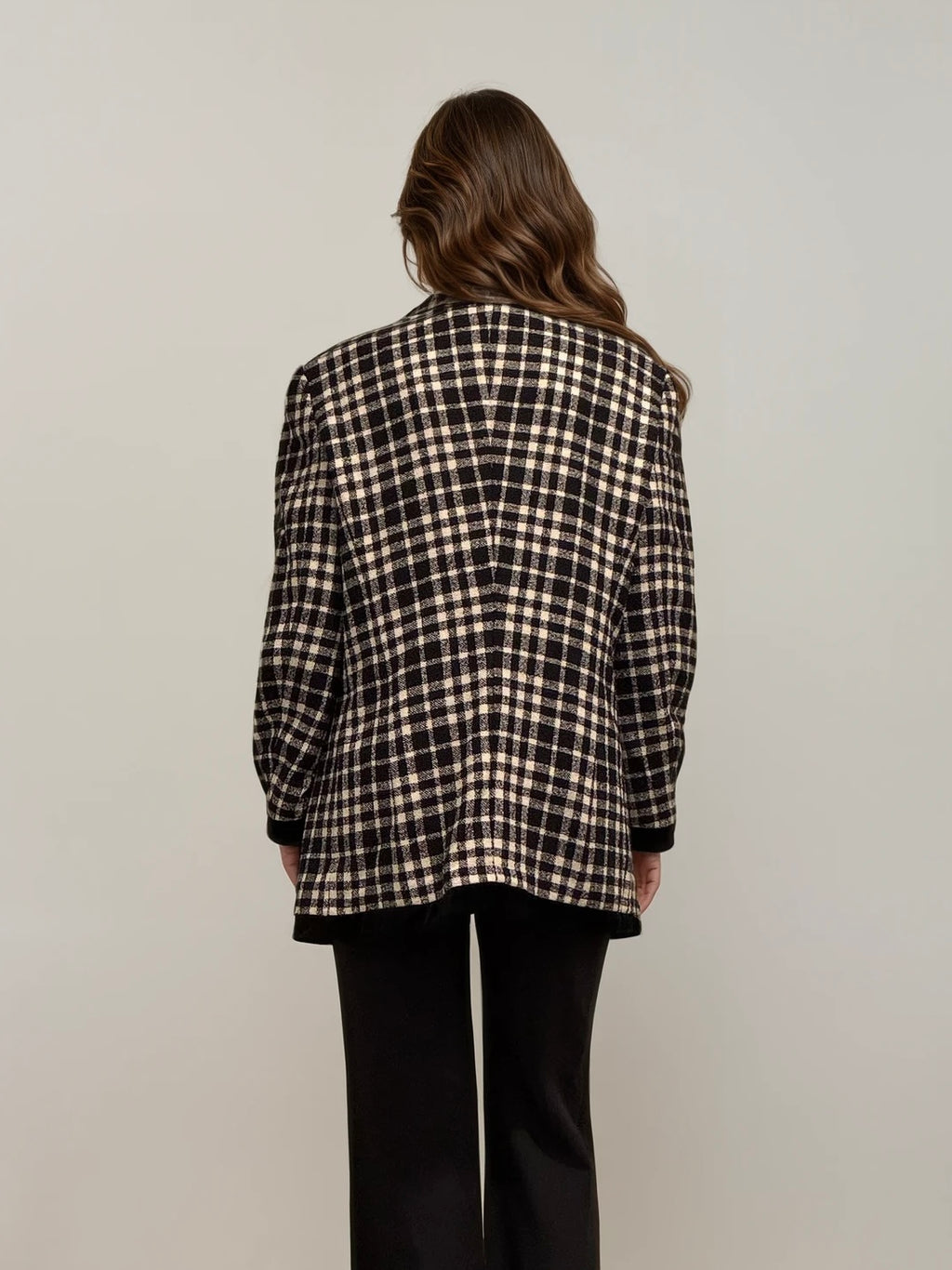 Escada Black and White Printed Jacket