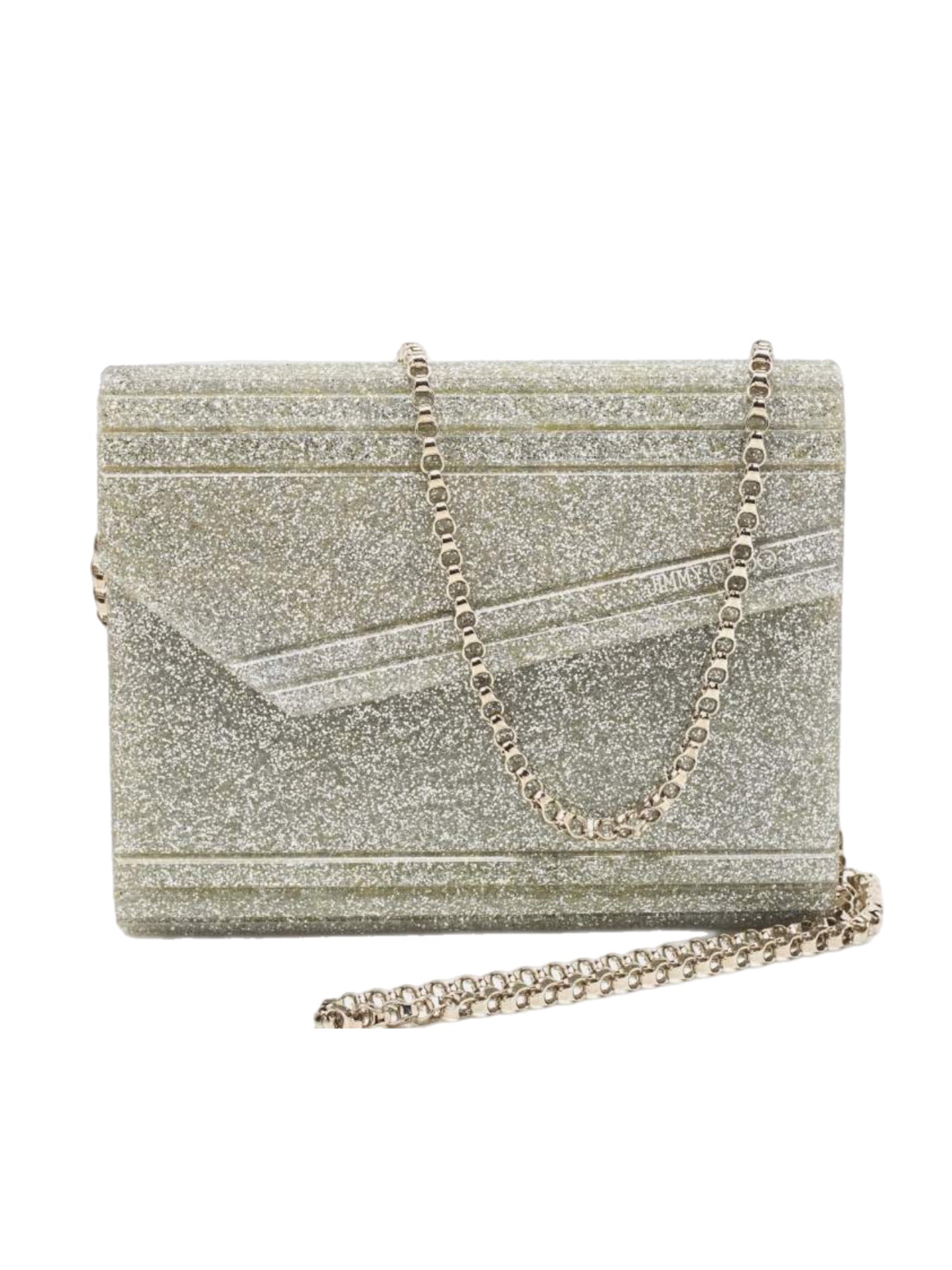 Jimmy Choo Glitter Envelope Clutch/Bag