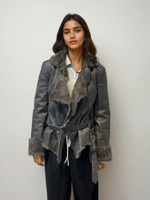 Load image into Gallery viewer, Plein Sud Leather &amp; Fur Jacket
