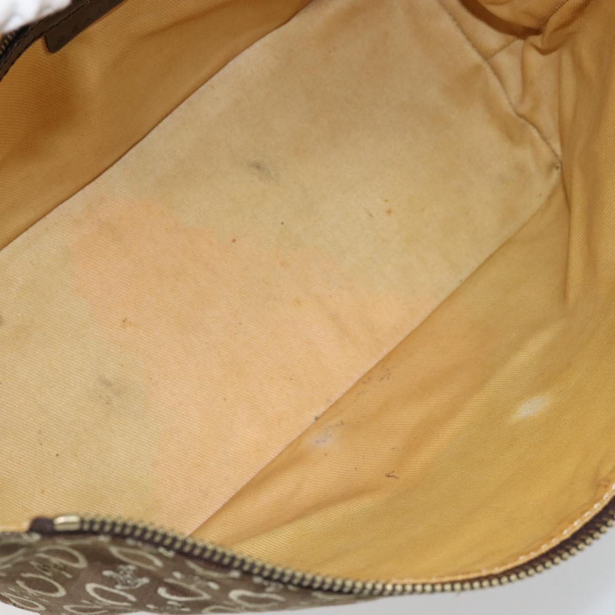Celine Brown and Cream Monogram Handbag