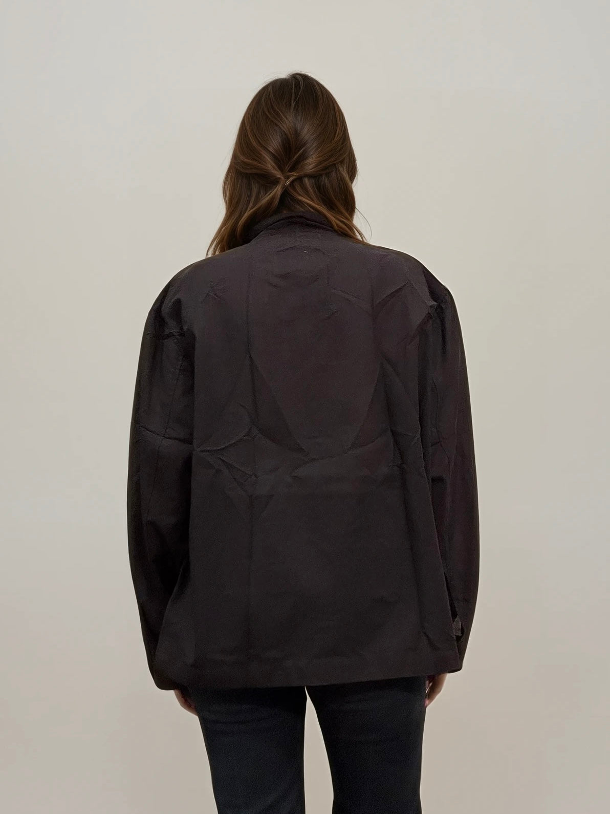 YSL Sheer Bomber with Navy Logo