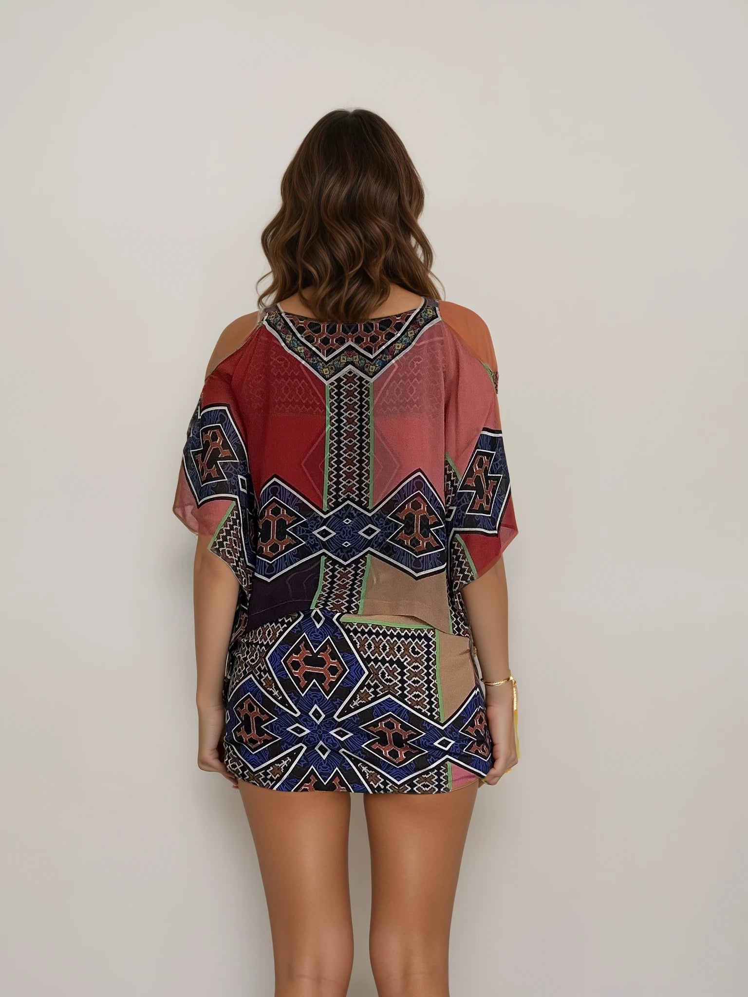 Etro Flowy Red Printed Dress