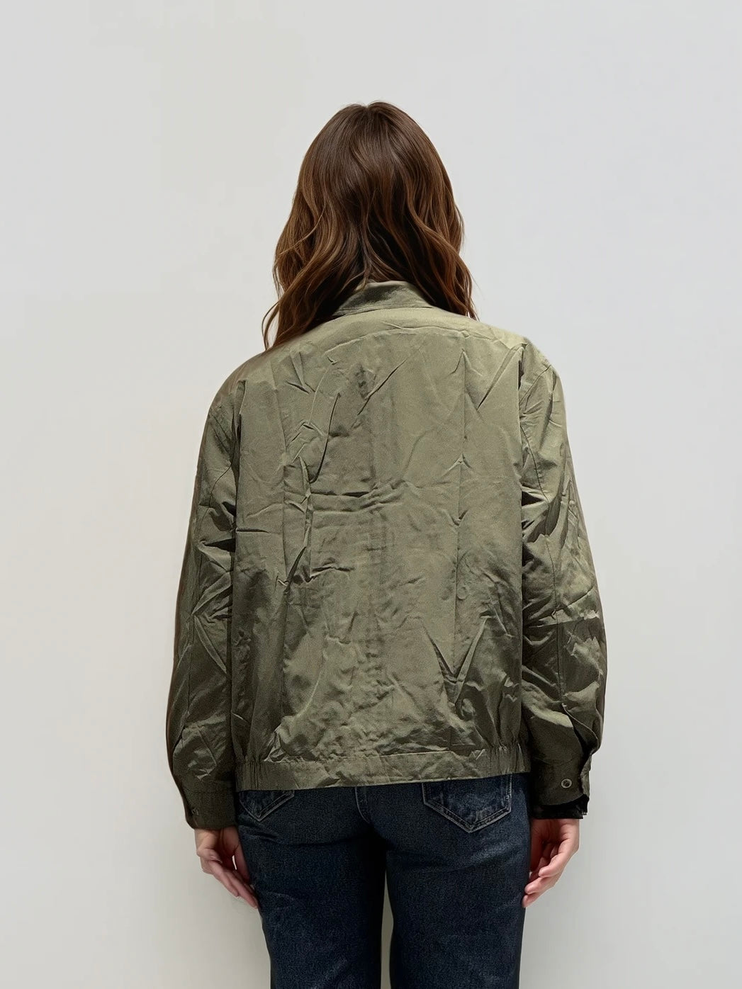 YSL Green Bomber with Green Logo