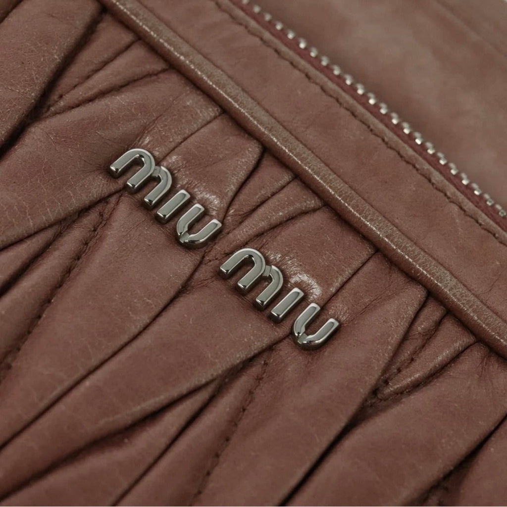 Miu Miu Tan Quilted Crossbody