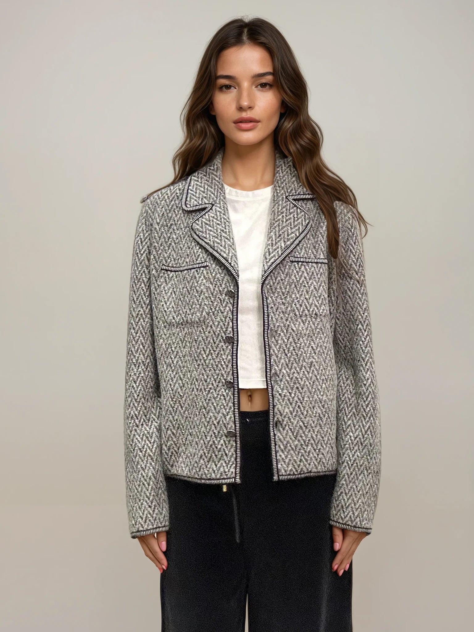 Escada Grey Sweater Jacket