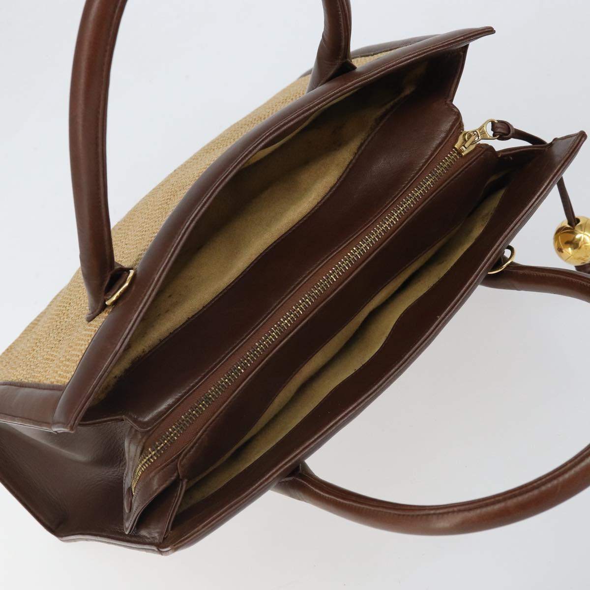 Chanel Raffia and Leather Handbag