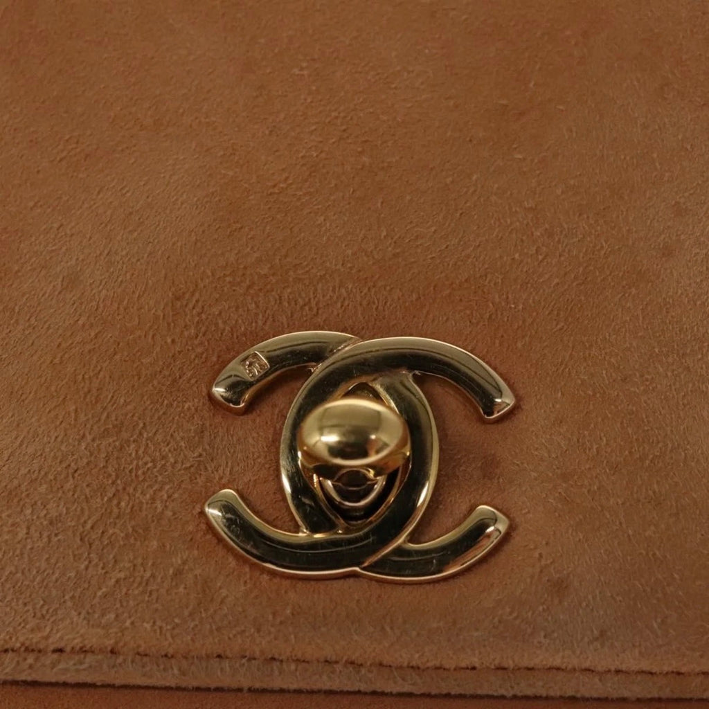 Chanel Pink Suede Flap Bag