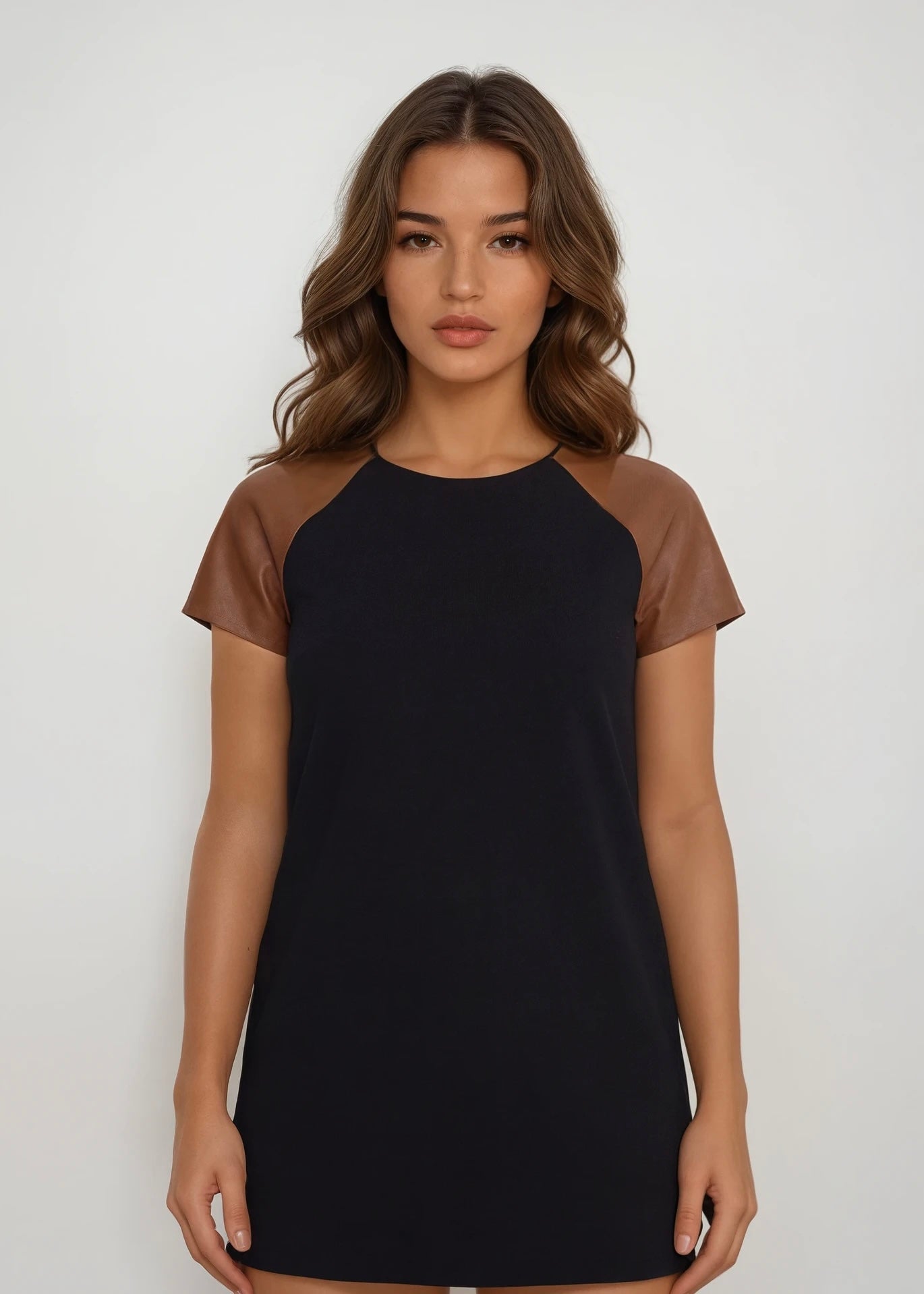 Ralph Lauren Black and Brown Mini Dress