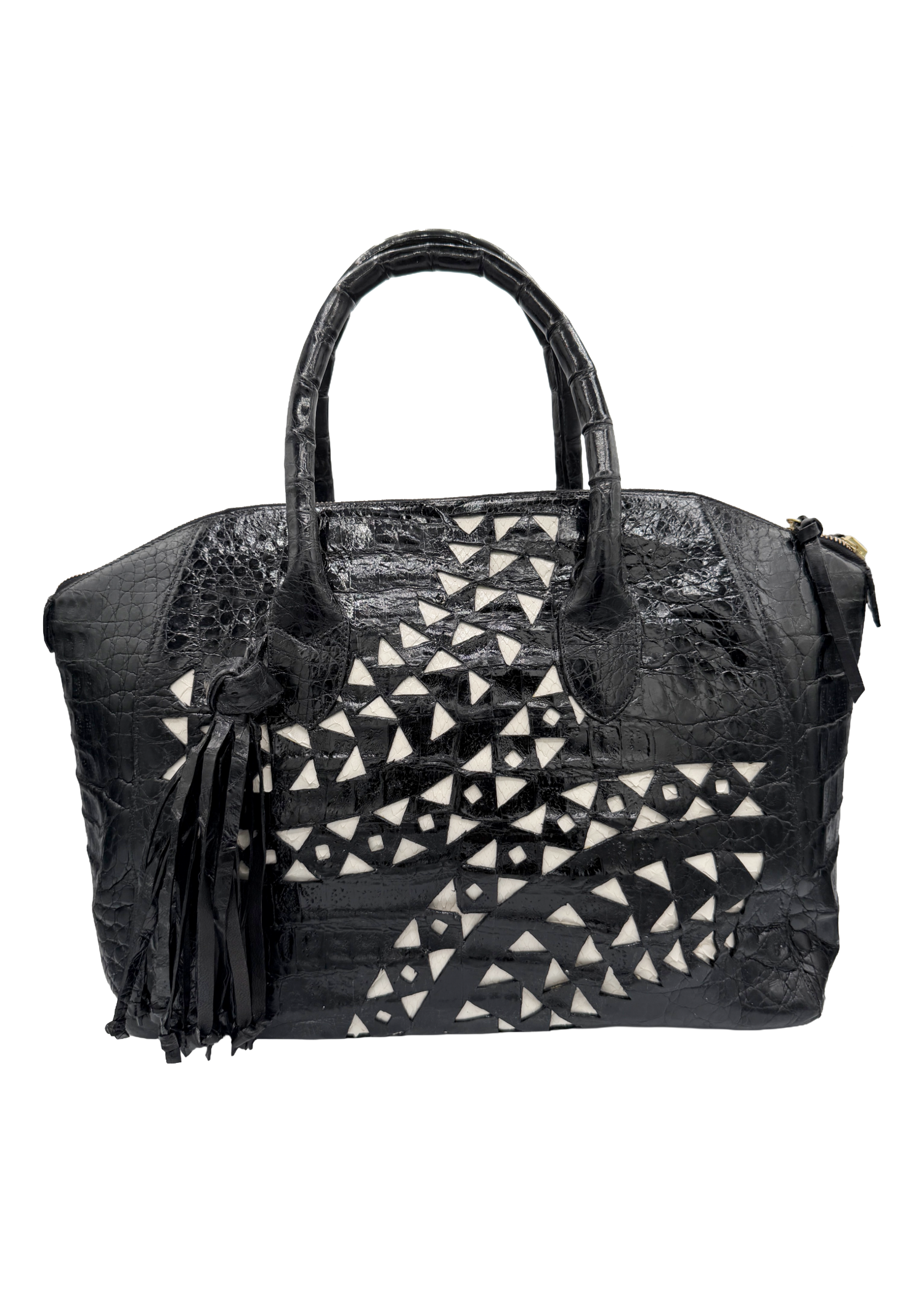 Nancy Gonzalez Croc Embossed Handbag