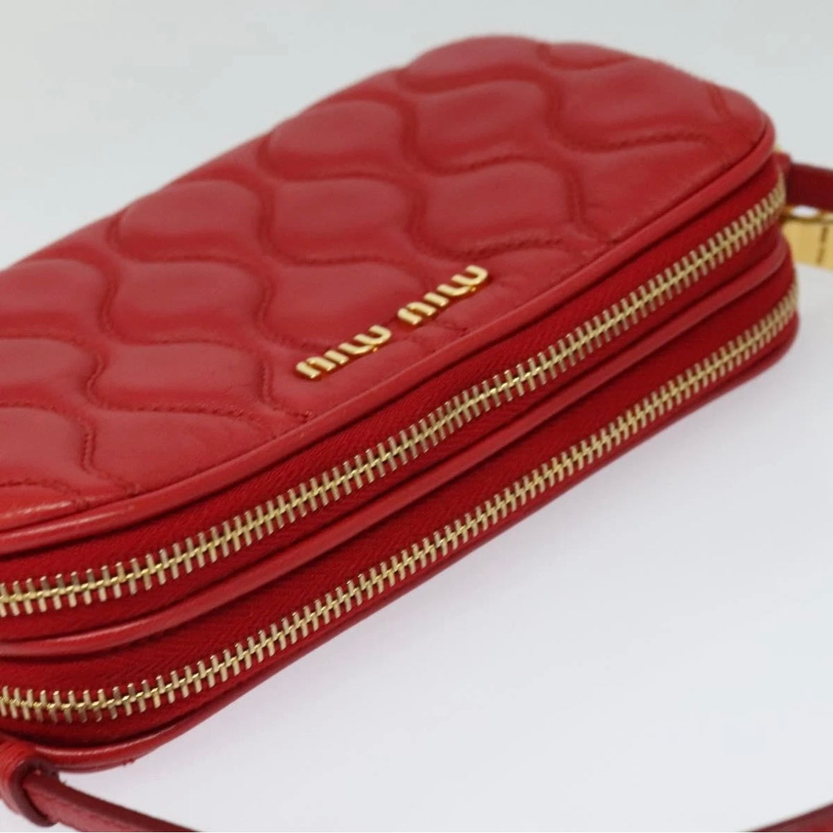 Miu Miu Red Shoulder Bag