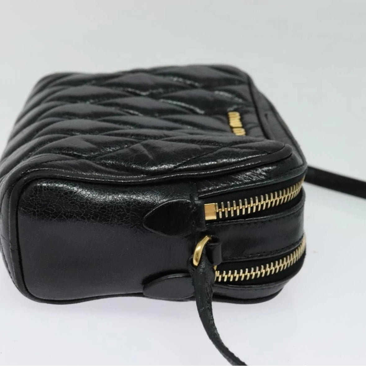 Miu Miu Black Patent Leather Crossbody
