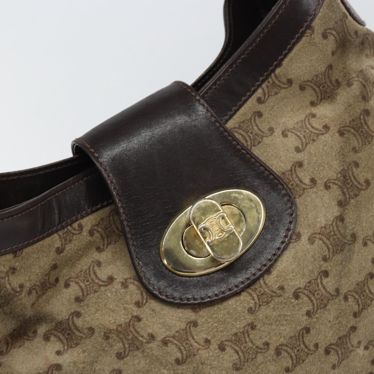 Celine Brown Suede Shoulder Bag