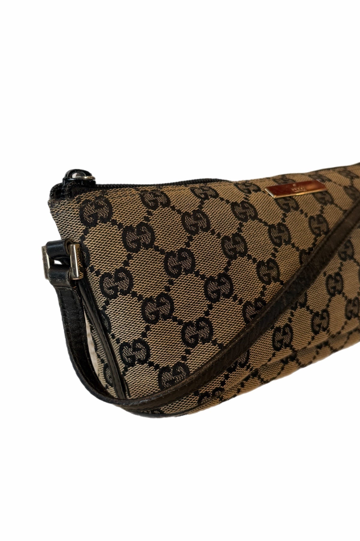 Gucci Navy Monogram Boat Pochette