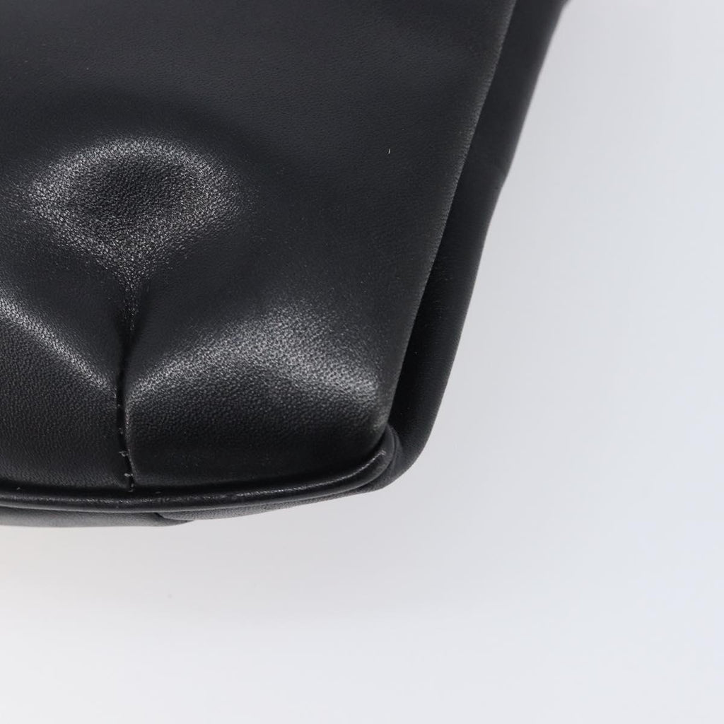Celine Black Leather Chain Shoulder Bag