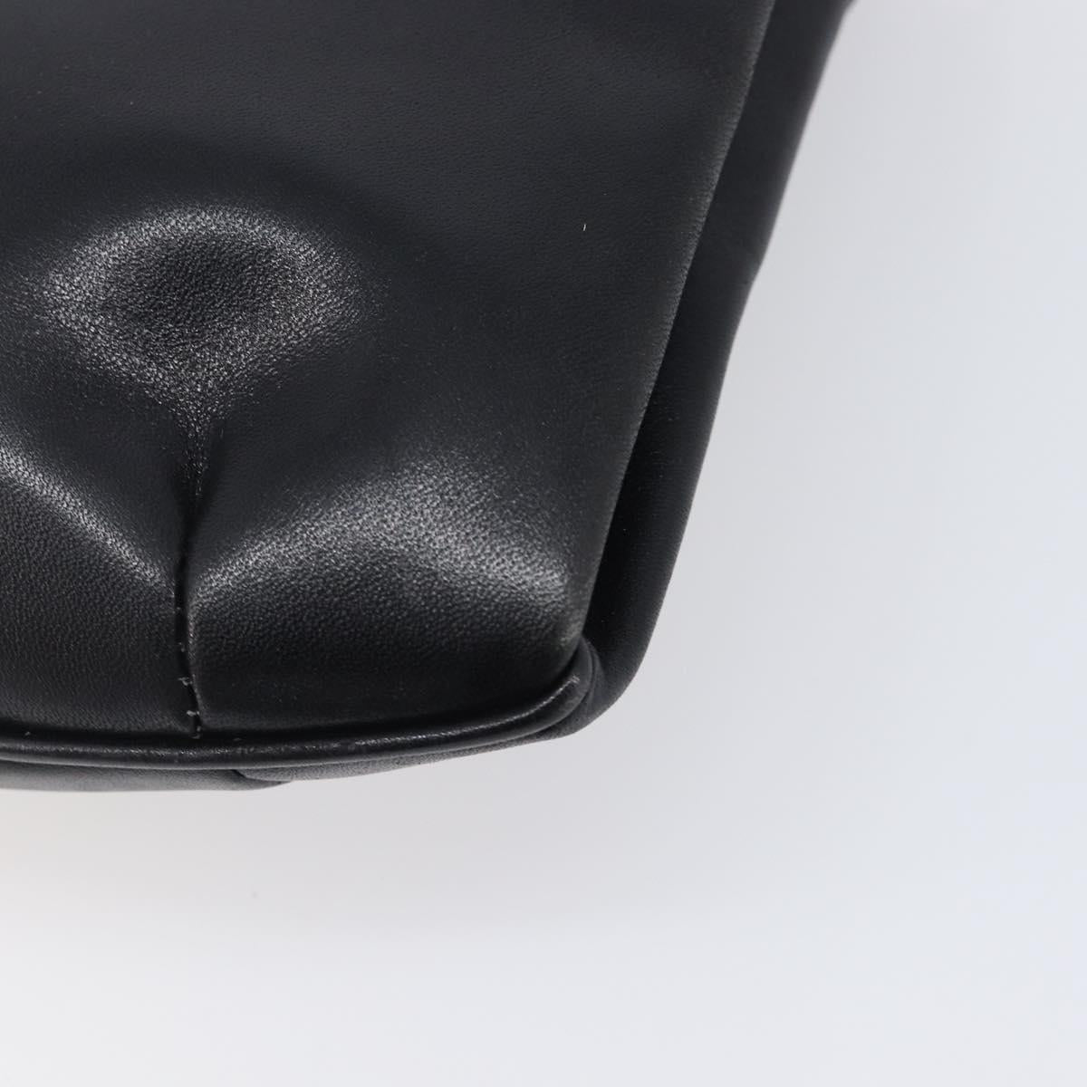 Celine Black Leather Chain Shoulder Bag