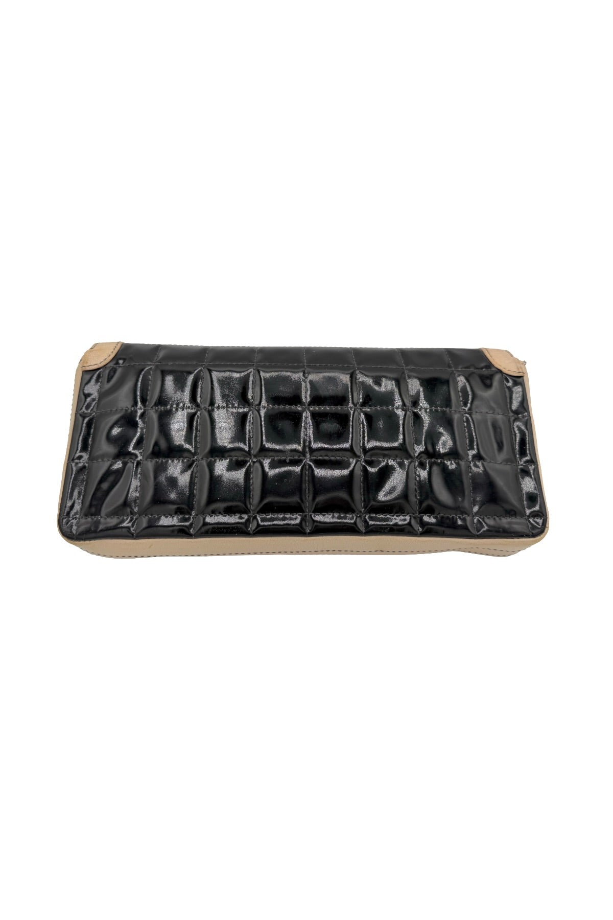 Chanel Black and White Patent Flap Bag