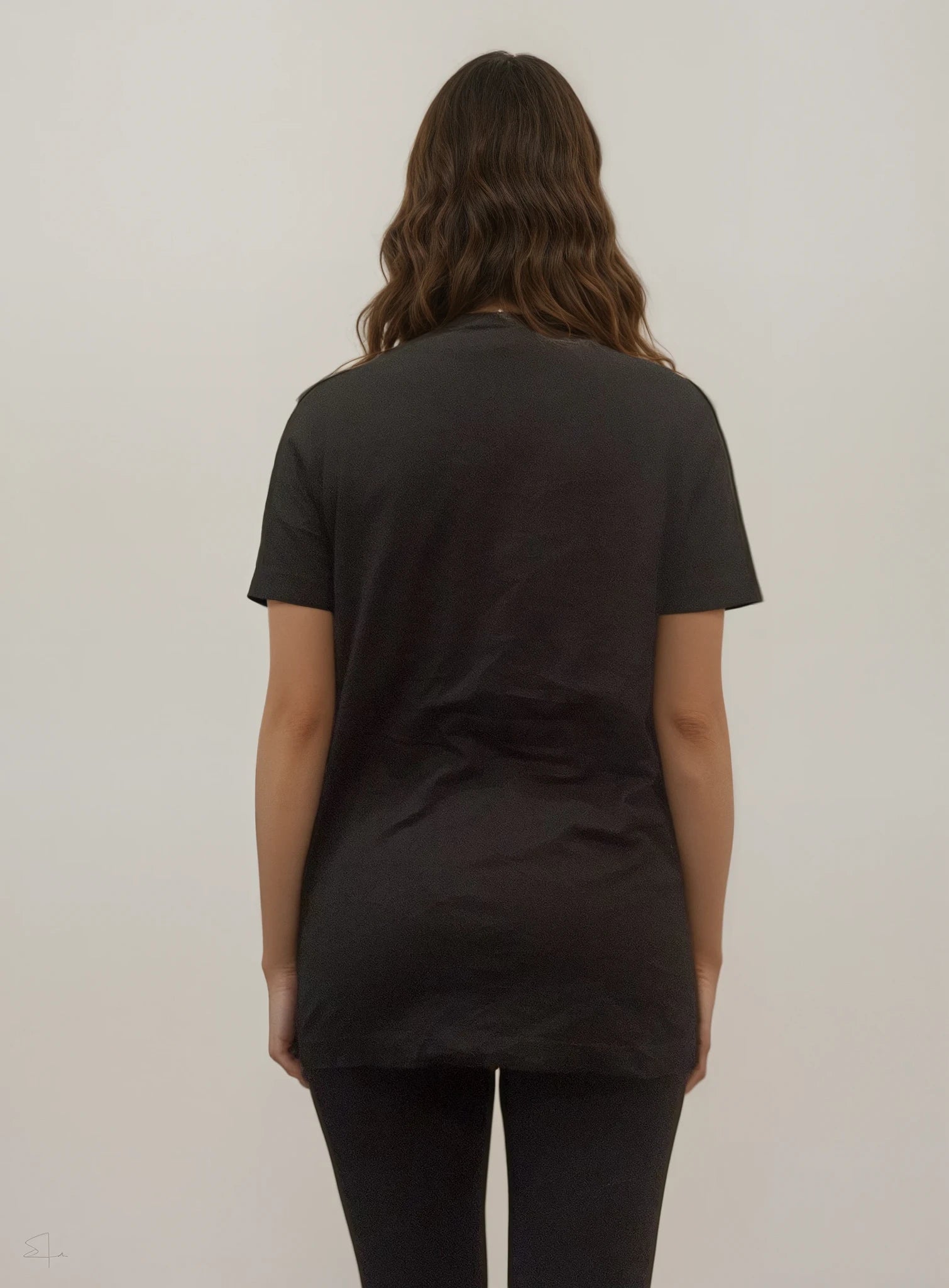Fendi Black Spellout Tee
