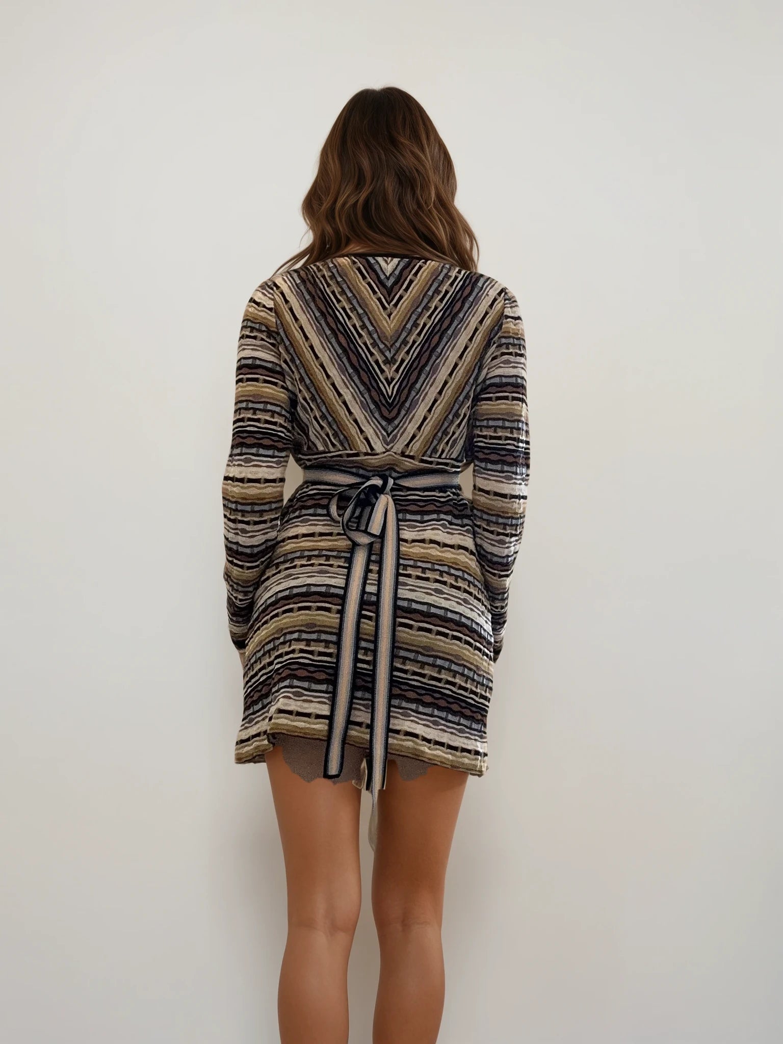 Missoni Striped V-neck Mini Dress