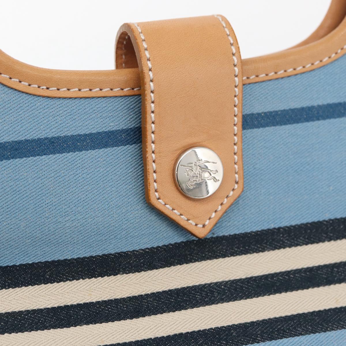 Burberry Blue Striped Handbag