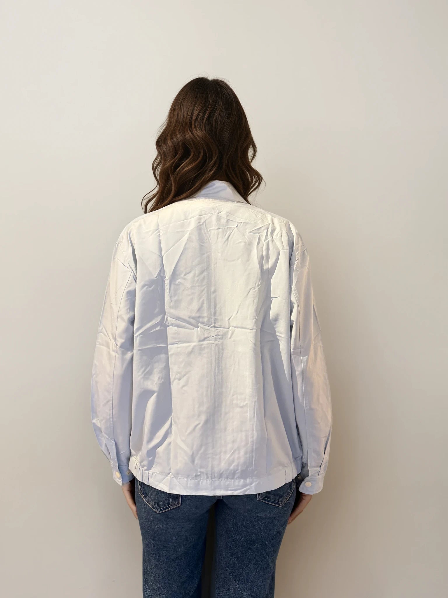 YSL Light Grey Bomber with Gray Logo