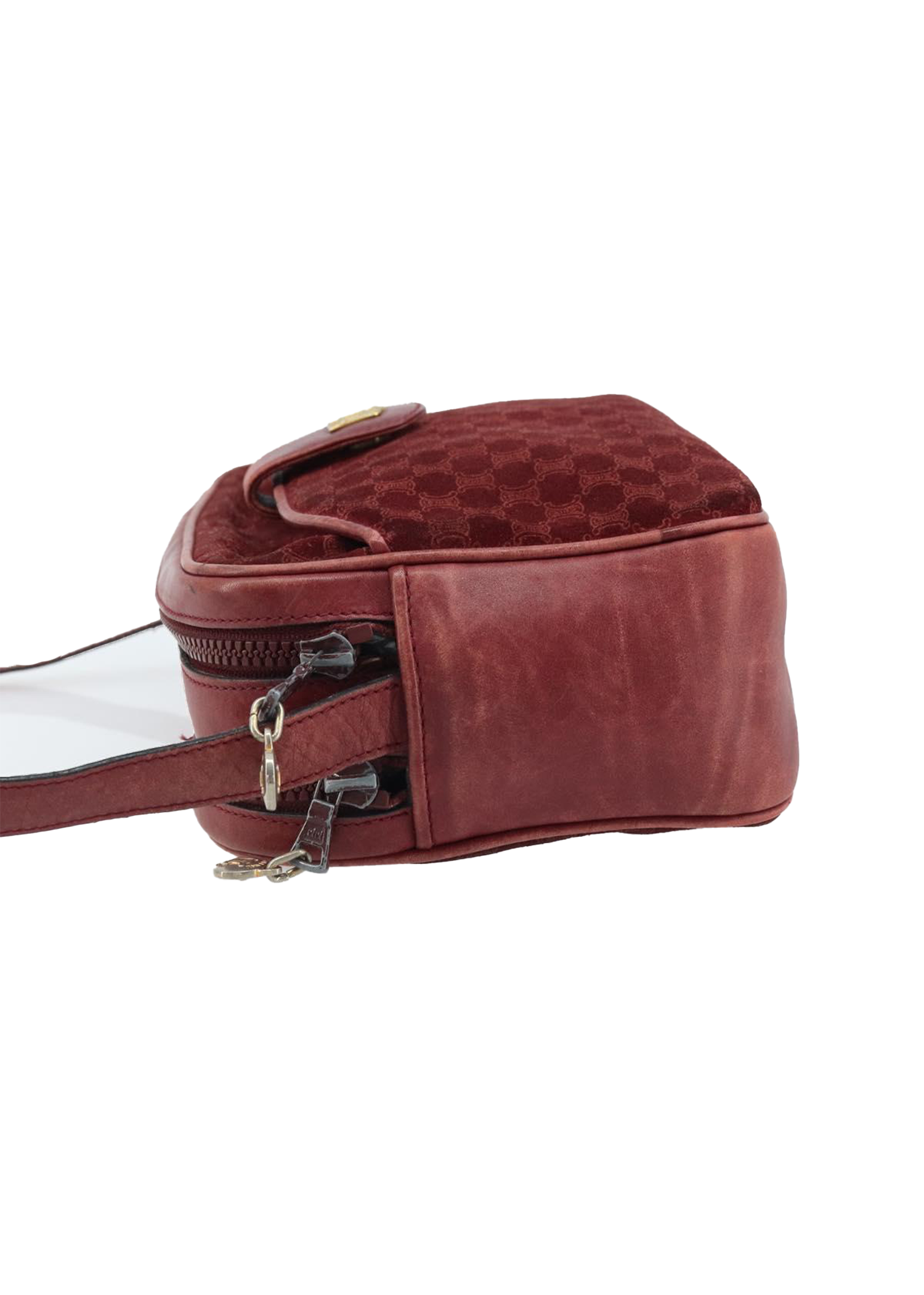 Celine Red Suede Crossbody