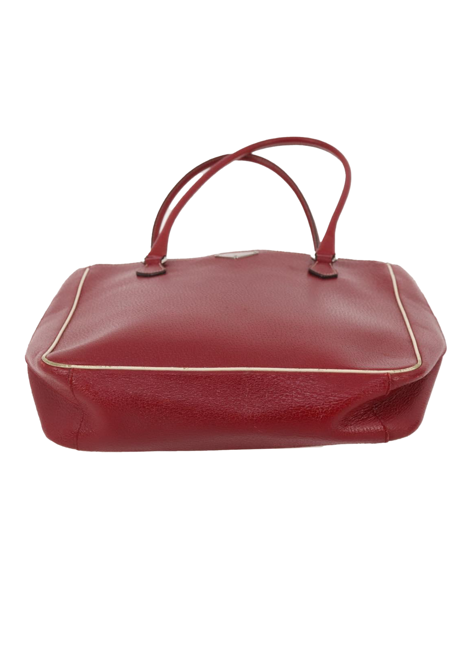 Prada Red Leather Tote