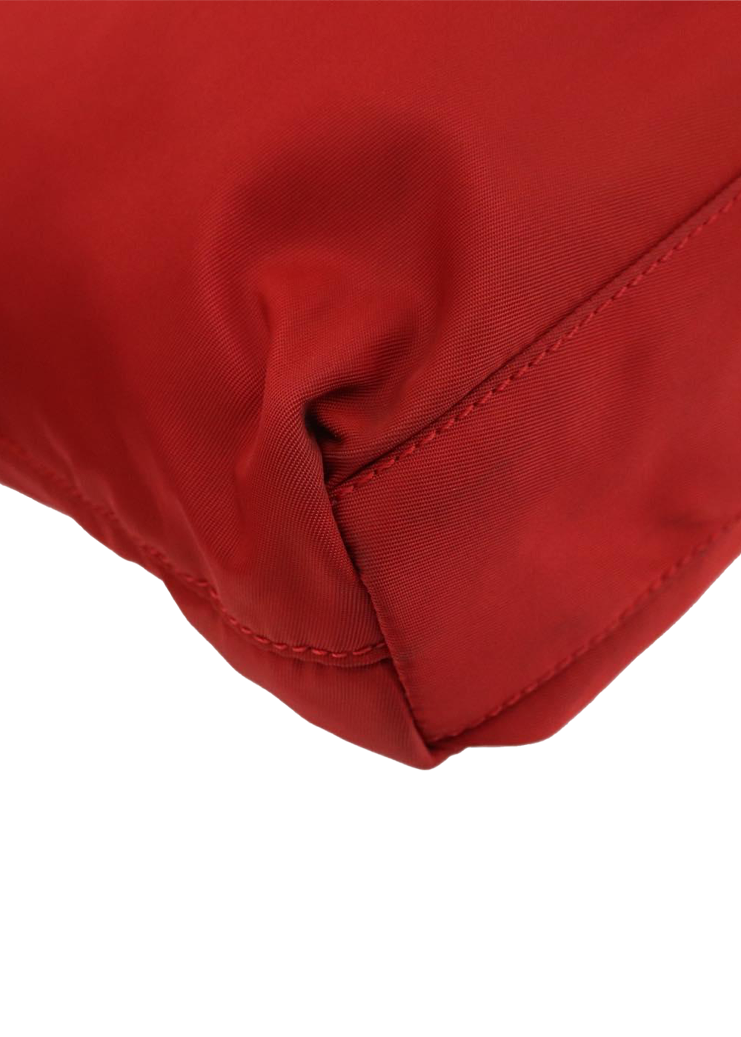 Prada Red Nylon Mini Tote