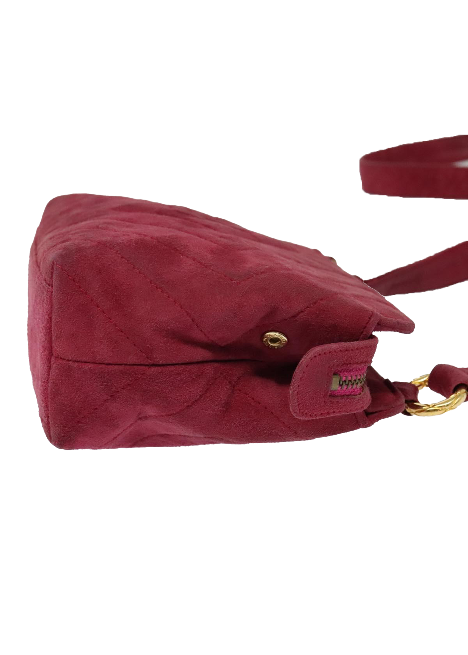 Chanel Red Suede Crossbody