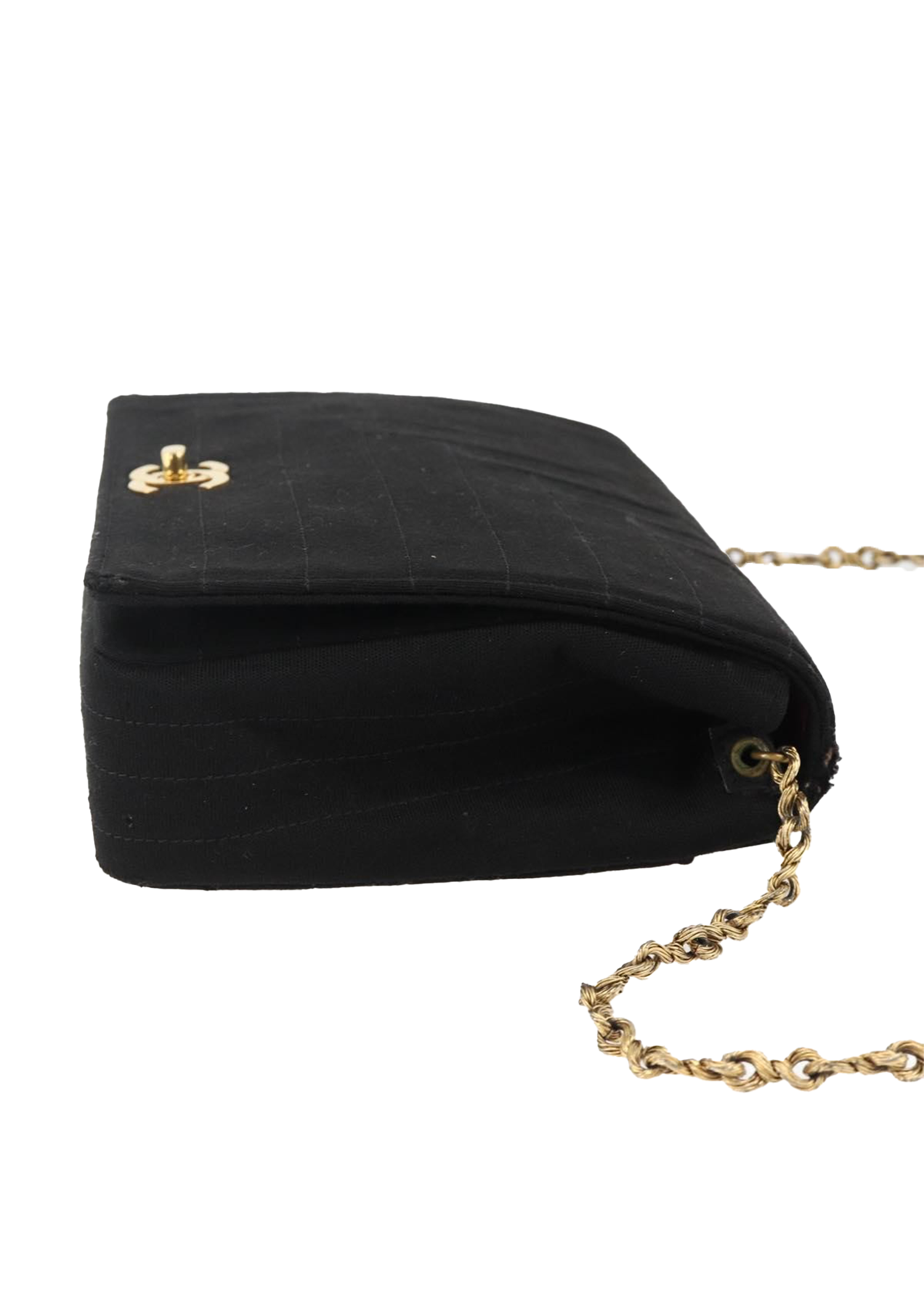Chanel Chain Strap Cotton Flap Bag