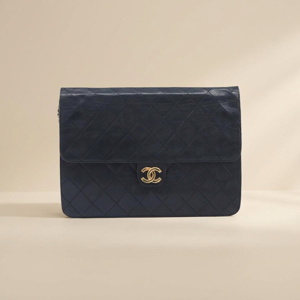 Chanel Black Quilted Lambskin Flap Bag cover