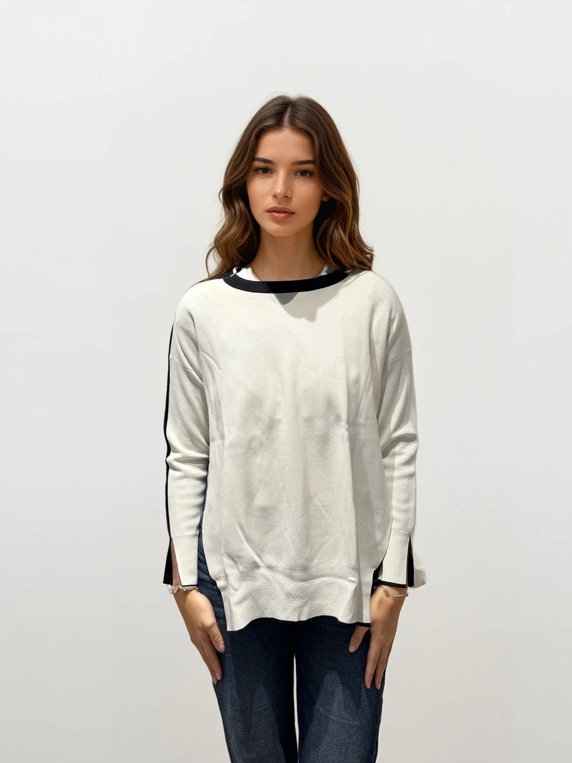 Stella McCartney Black and White Sweater