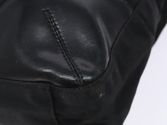 Prada Black and Leather Nylon Tote