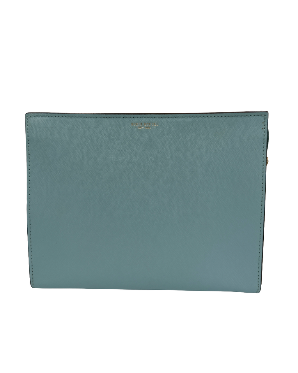 Henri Bendel Light Blue Leather Clutch