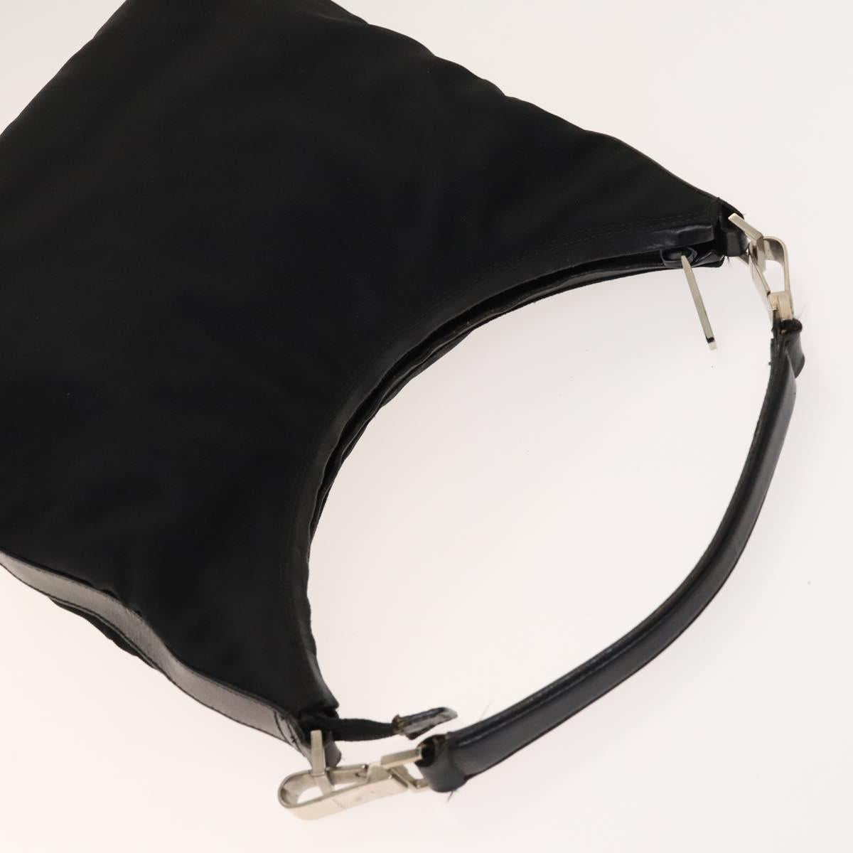 Gucci Black Canvas and Leather Shoulder Bag