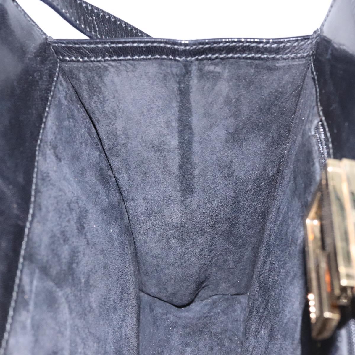Gucci Tom Ford Black Patent Shoulder Bag