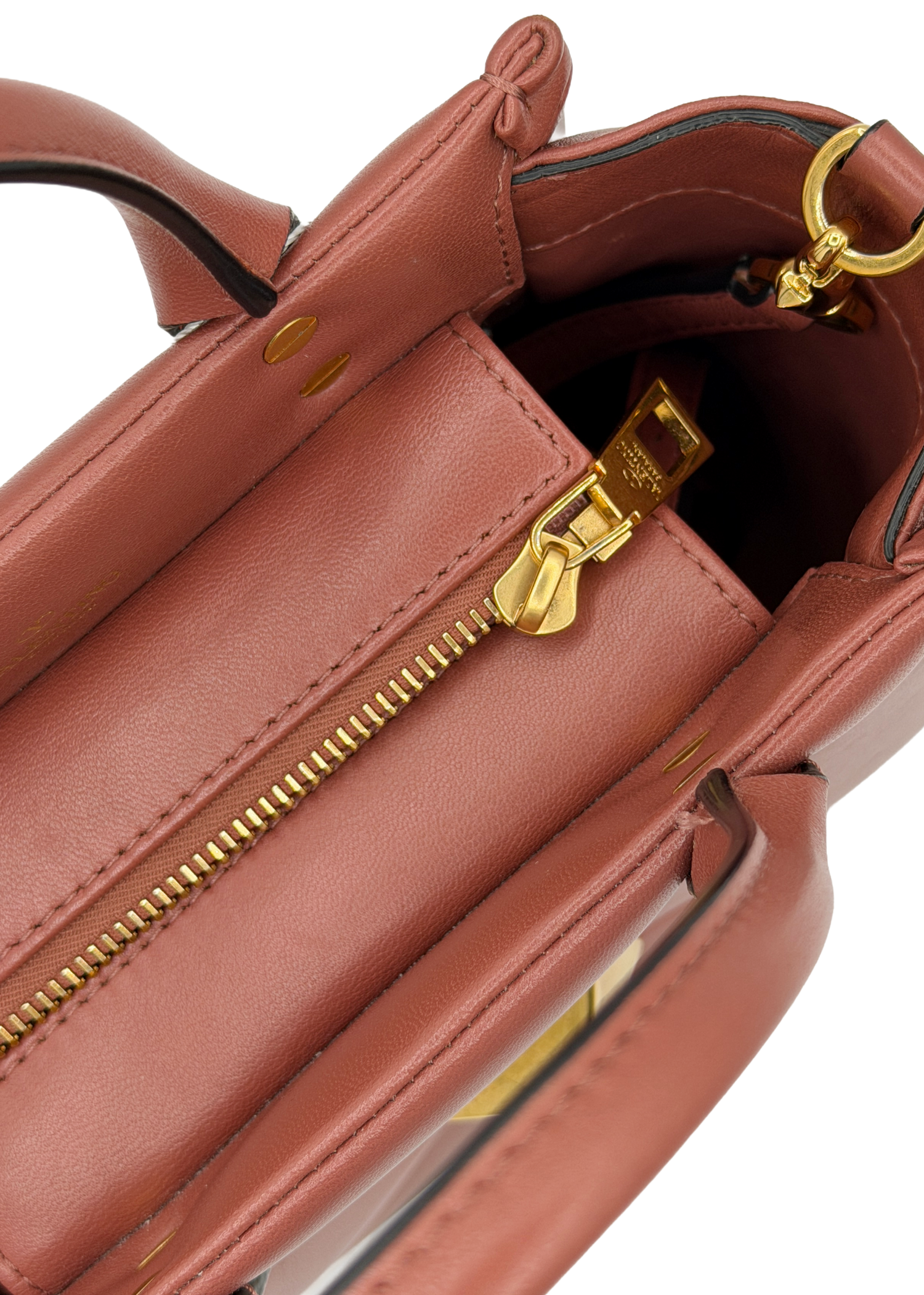 Valentino Mauve Rockstud Shoulder Bag