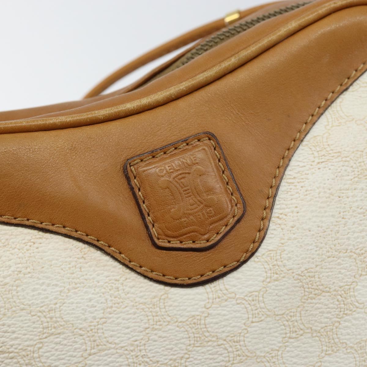 Celine White Macadam Heart Shoulder Bag